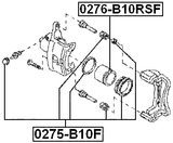 0275-B10F - FRONT BRAKE CALIPER REPAIR KIT (SET FOR ONE SIDE)