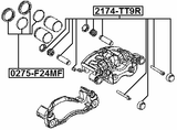 0275-F24MF - FRONT BRAKE CALIPER REPAIR KIT (SET FOR ONE SIDE)