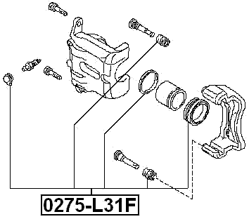 0275-L31F - FRONT BRAKE CALIPER REPAIR KIT (SET FOR TWO SIDES)