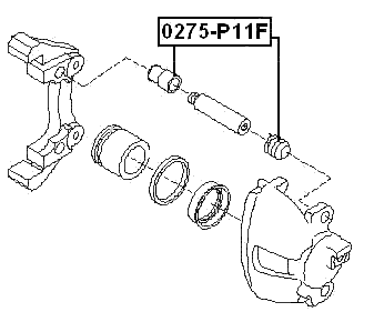 0275-P11F - FRONT BRAKE CALIPER REPAIR KIT (SET FOR TWO SIDES)