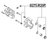 0275-R20F - FRONT BRAKE CALIPER REPAIR KIT (SET FOR ONE SIDE)