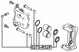 0275-R52F - FRONT BRAKE CALIPER REPAIR KIT (SET FOR TWO SIDES)