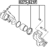 0275-S21F - FRONT BRAKE CALIPER REPAIR KIT (SET FOR TWO SIDES)