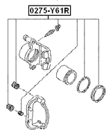 0275-Y61R - REAR BRAKE CALIPER REPAIR KIT (SET FOR TWO SIDES)