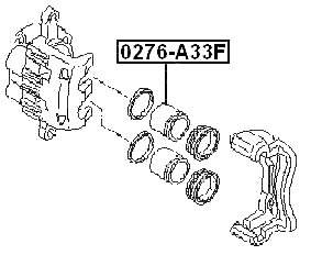 0276-A33F - FRONT CALIPER PISTON D42.8