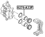 0276-A33F - FRONT CALIPER PISTON D42.8