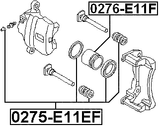 0276-E11F - FRONT CALIPER PISTON D54
