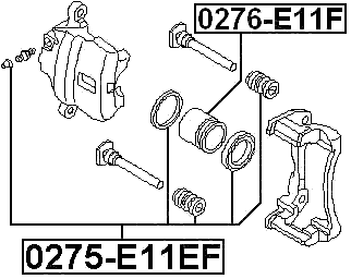 0276-E11F - FRONT CALIPER PISTON D54