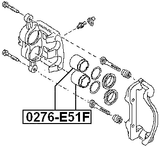 0276-E51F - FRONT CALIPER PISTON D47.5