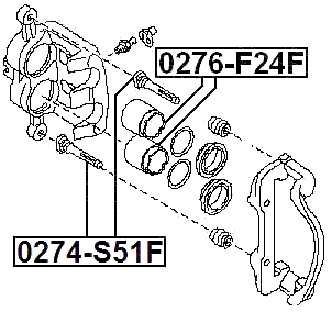 0276-F24F - FRONT CALIPER PISTON D51