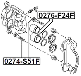 0276-F24F - FRONT CALIPER PISTON D51