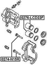 0276-LCD22F - FRONT CALIPER PISTON D42.8