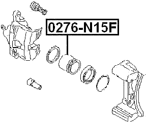 0276-N15F - FRONT CALIPER PISTON D53.9