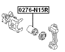0276-N15R - REAR CALIPER PISTON WITH MECHANISM D33.9