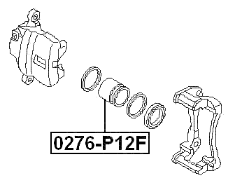 0276-P12F - FRONT CALIPER PISTON D57.3