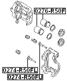 0276-R50F - FRONT CALIPER PISTON D44.4
