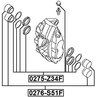 0276-S51F - FRONT CALIPER PISTON D41.3