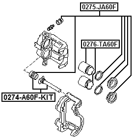 0276-TA60F - FRONT CALIPER PISTON D50.7