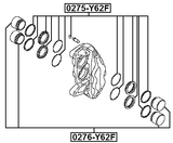0276-Y62F - FRONT CALIPER PISTON D57.2
