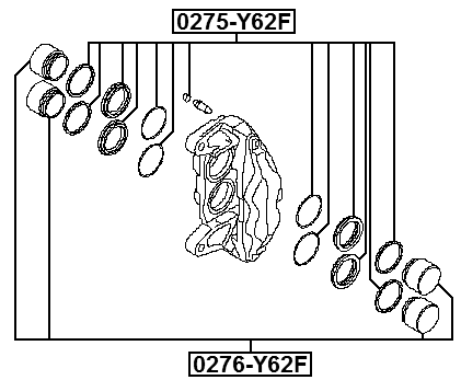 0276-Y62F - FRONT CALIPER PISTON D57.2