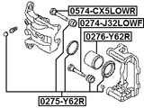 0276-Y62R - REAR CALIPER PISTON D48.1