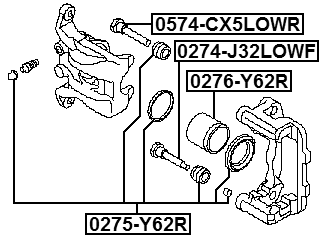 0276-Y62R - REAR CALIPER PISTON D48.1