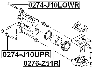 0276-Z51R - REAR CALIPER PISTON D42.8