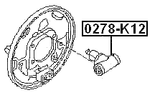 0278-K12 - REAR WHEEL BRAKE CYLINDER