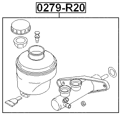0279-R20 - BRAKE MASTER CYLINDER