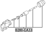 0280-A33 - CLUTCH SLAVE CYLINDER