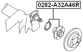 0282-A32A46R - REAR WHEEL HUB