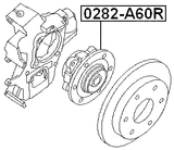 0282-A60R - REAR WHEEL HUB