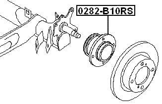 0282-B10RS - REAR WHEEL HUB