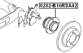 0282-B10RSA42 - REAR WHEEL HUB