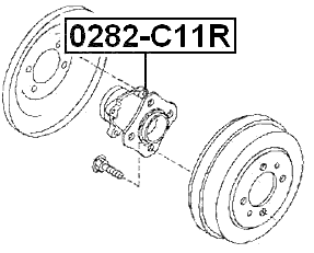 0282-C11R - REAR WHEEL HUB