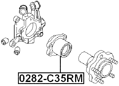 0282-C35RM - REAR WHEEL HUB KIT