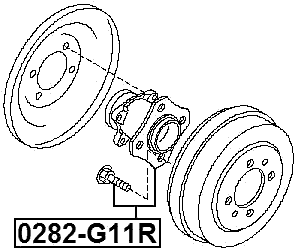 0282-G11R - REAR WHEEL HUB