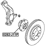 0282-J11F - FRONT WHEEL HUB