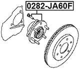 0282-JA60F - FRONT WHEEL HUB