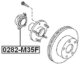 0282-M35F - FRONT WHEEL HUB