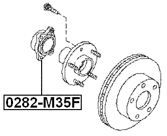 0282-M35F - FRONT WHEEL HUB