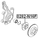 0282-N16F - FRONT WHEEL HUB