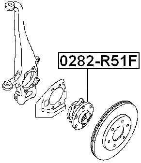0282-R51F - FRONT WHEEL HUB