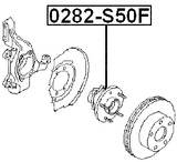 0282-S50F - FRONT WHEEL HUB