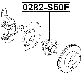 0282-S50F - FRONT WHEEL HUB