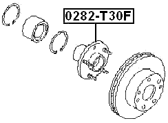 0282-T30F - FRONT WHEEL HUB