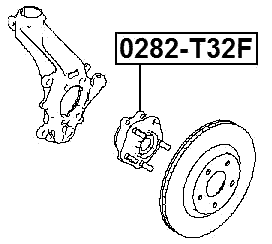 0282-T32F - FRONT WHEEL HUB