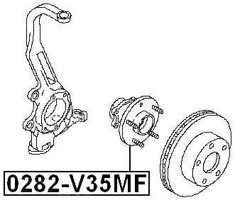 0282-V35MF - FRONT WHEEL HUB