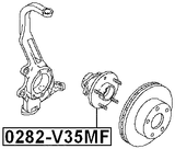 0282-V35MF - FRONT WHEEL HUB