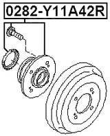 0282-Y11A42R - REAR WHEEL HUB